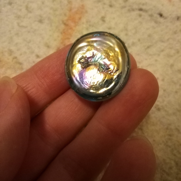 3 aqua-like colored checkers pieces 2 big 1 small - Picture 4 of 7